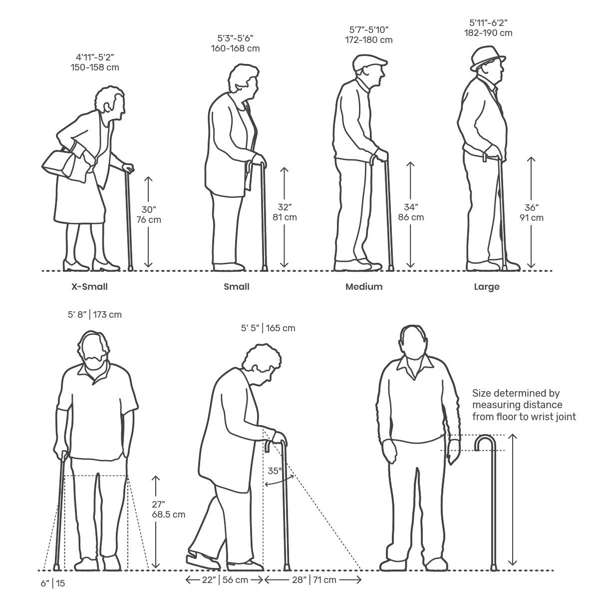 Standing - Female (Side) Dimensions & Drawings