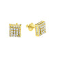 ICED BRILLIANCE // YELLOW GOLD EARRINGS