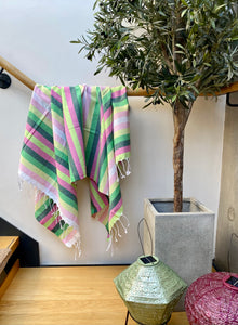 Pure Cotton Single Hammam Towel Colourful Stripe