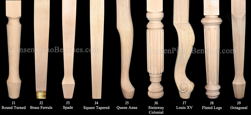 Jansen artist bench leg options