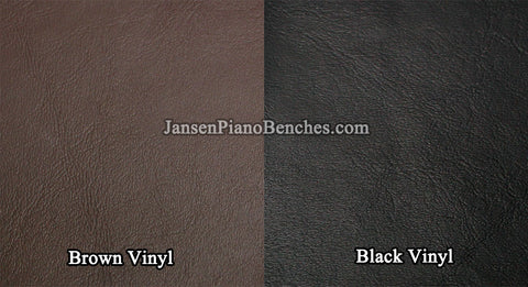 jansen vinyl piano cover material brown and black sample
