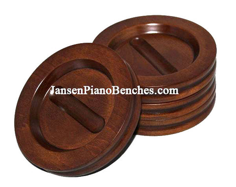 walnut grand piano caster cups Jansen