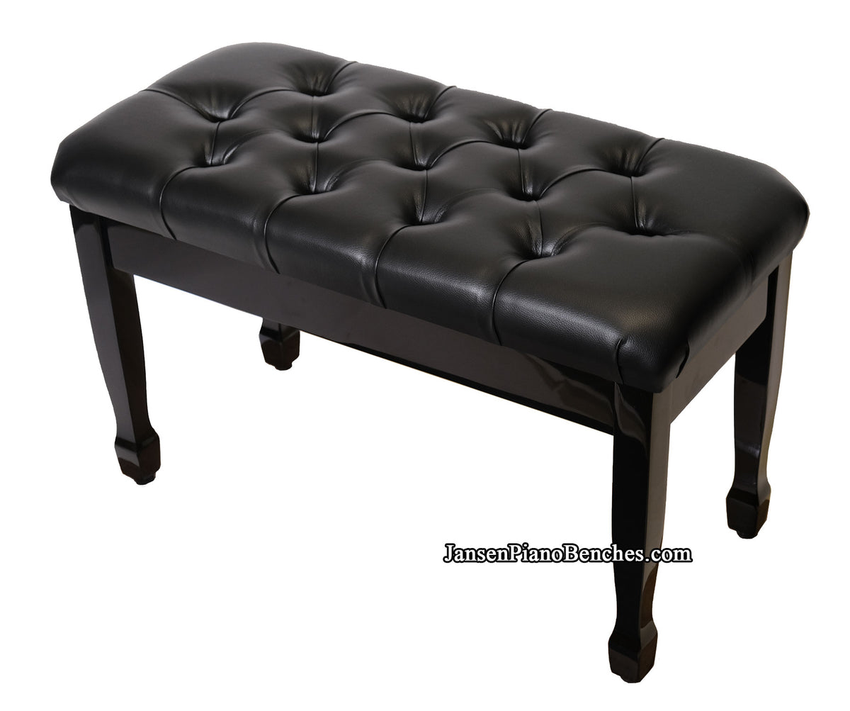 Premium Padded Piano Bench Diamond Tufted with Music Storage Jansen