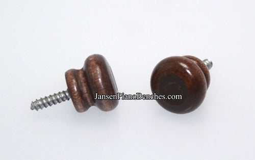 wood piano desk knobs