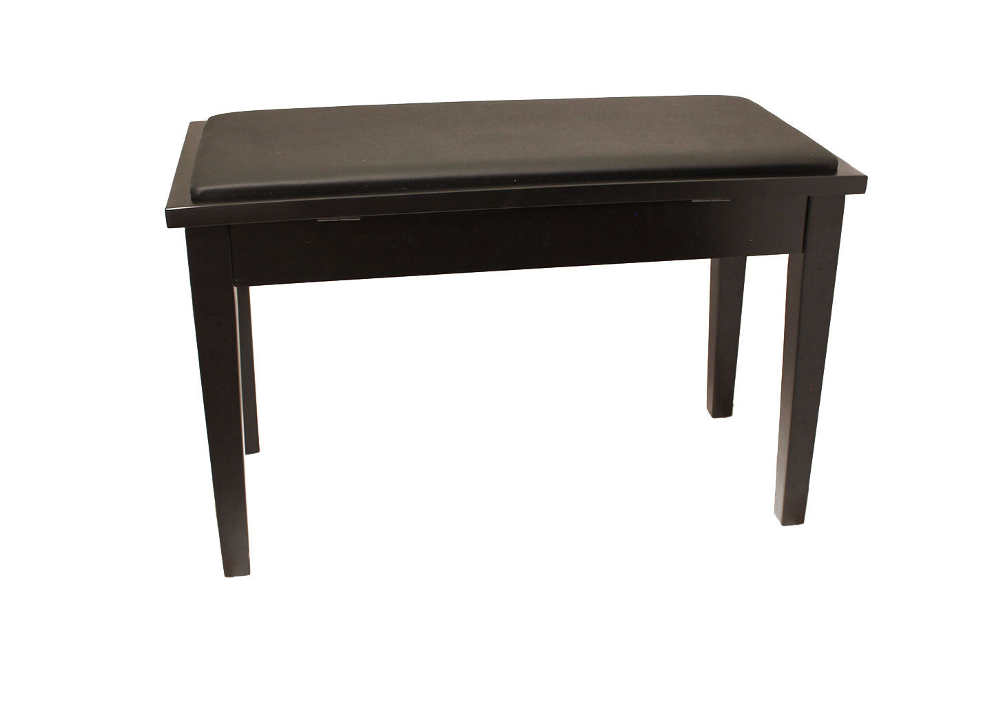 Yamaha Upholstered Piano Bench with Wood Trim and Storage Compartment ...