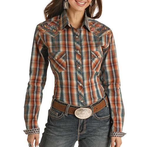 CAMICIA JEANS DONNA ROUGH STOCK PANHANDLE SLIM