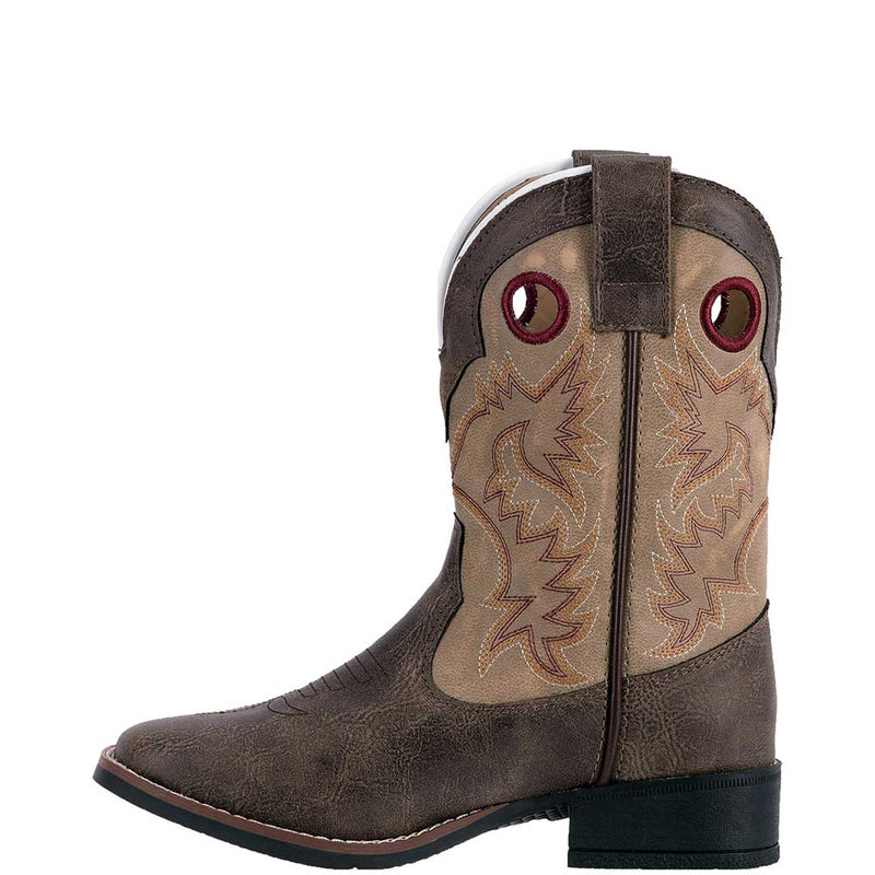 Laredo Boys' Collared Square Toe Cowboy Boots