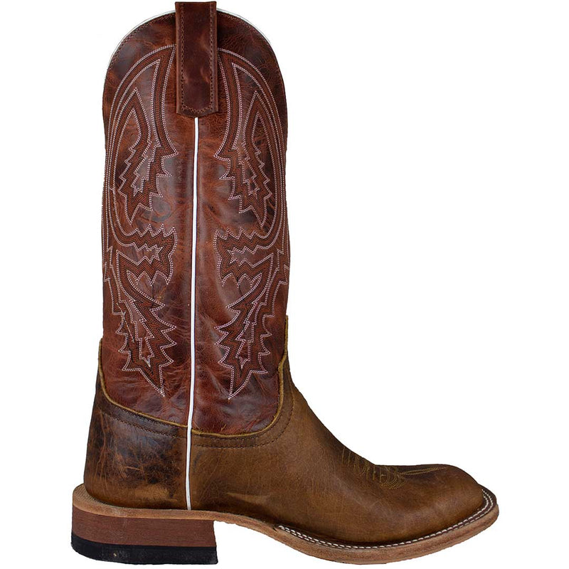 Anderson Bean Men's Square Toe Bison Cowboy Boots