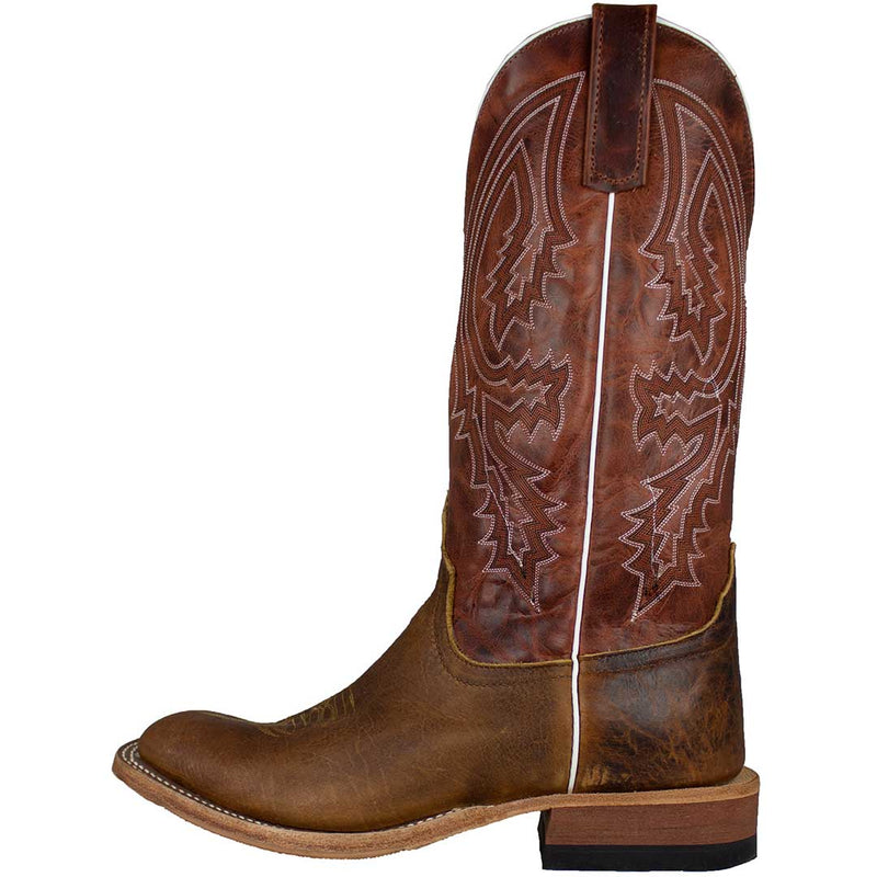 Anderson Bean Men's Square Toe Bison Cowboy Boots