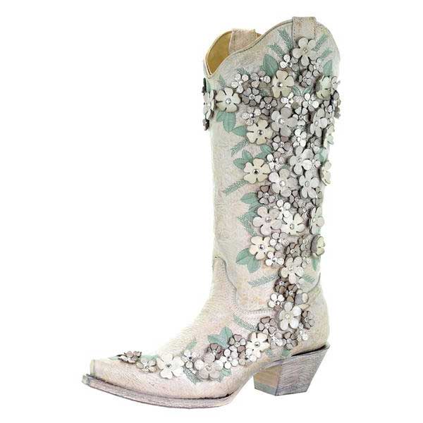 Corral Women's Flora Western Wedding Cowgirl Boots