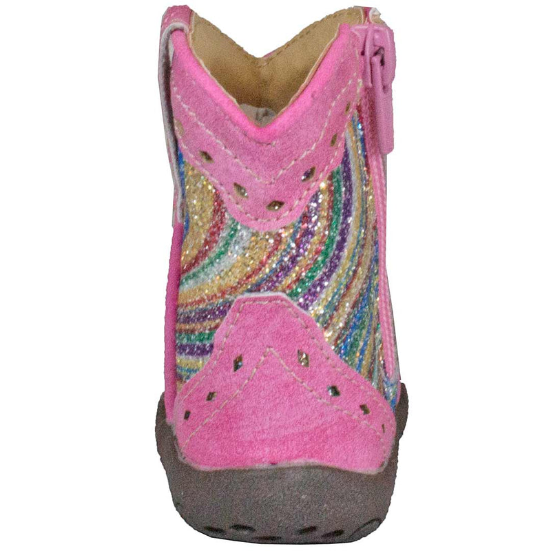 Roper Baby Girls' Swirly Glitter Shaft Cowgirl Boots