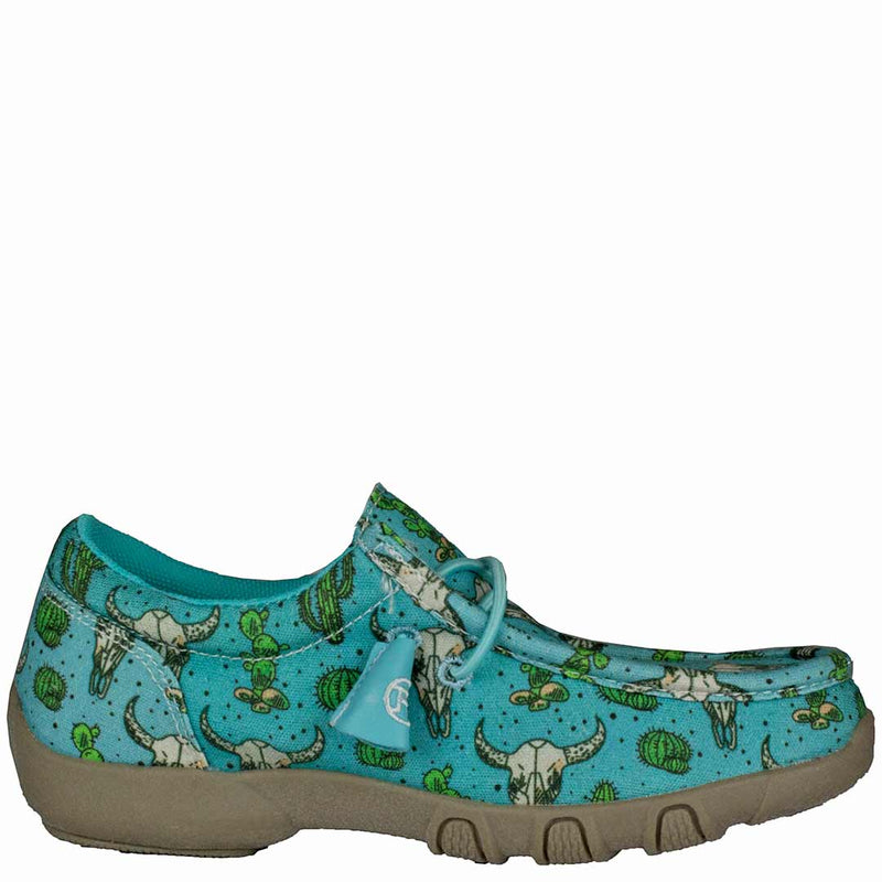 Roper Girls' Cactus Print Slip-On Shoes