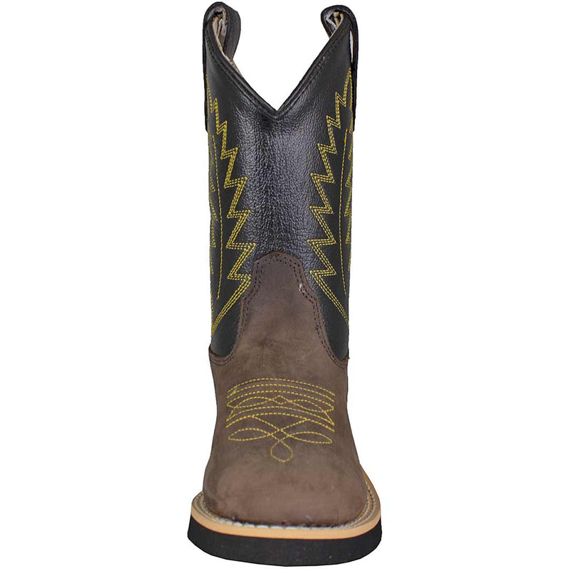 Old West Boys' Round Toe Cowboy Boots