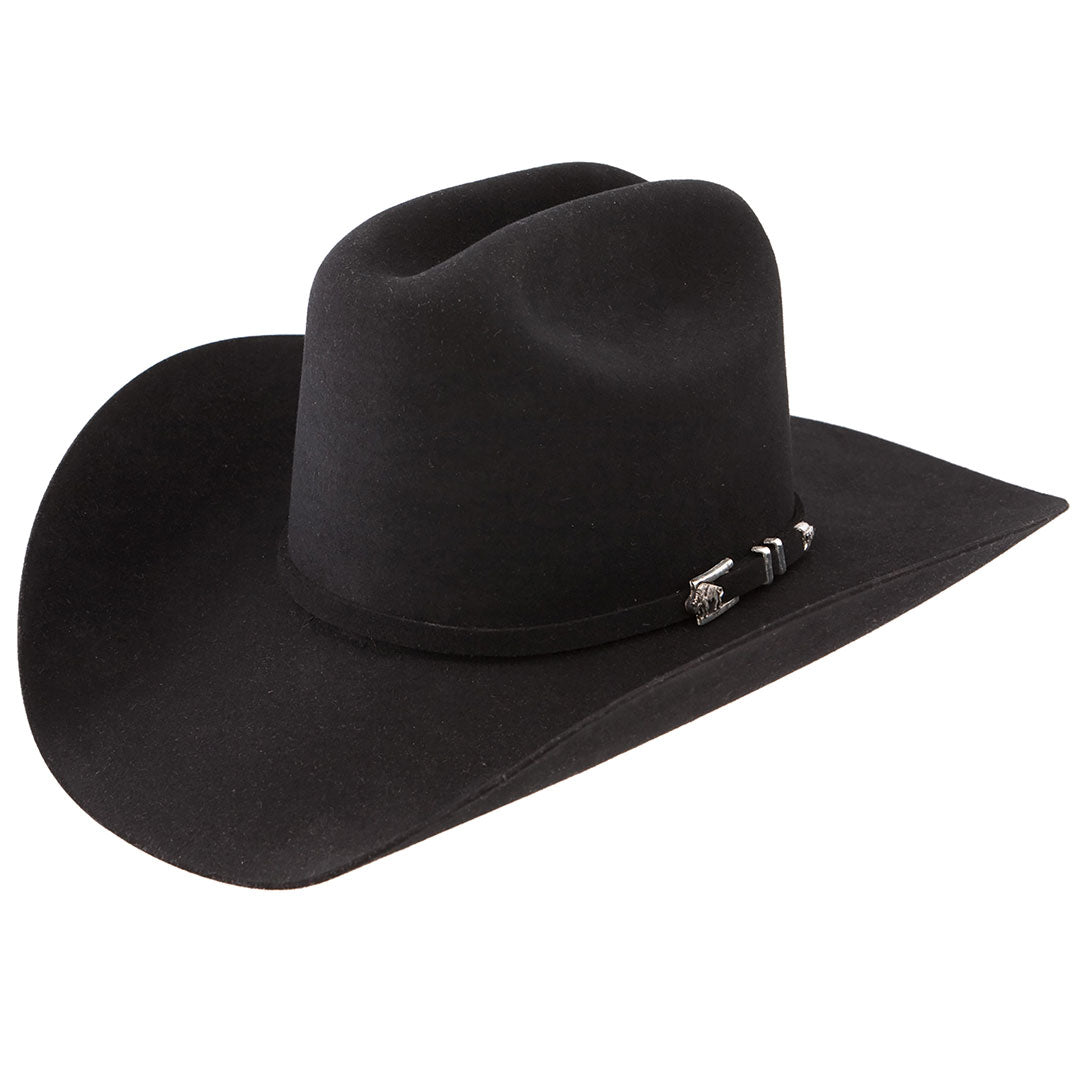 Stetson Apache 4X Black Fur Felt Cowboy Hat | Lammle's