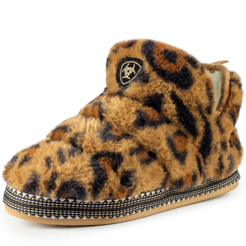 Ariat Women's Leopard Print Bootie Slippers