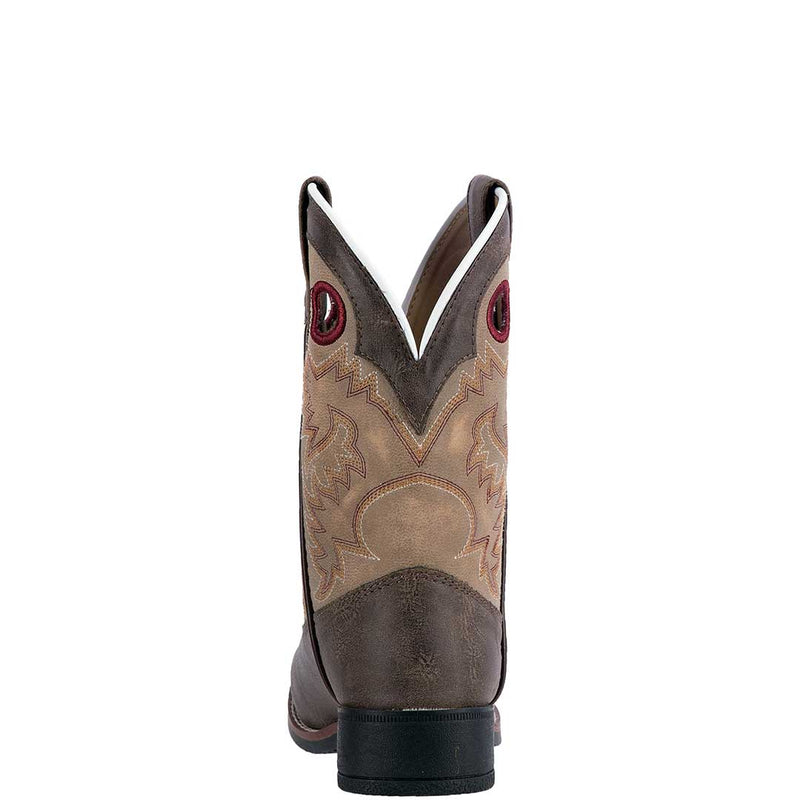 Laredo Boys' Collared Square Toe Cowboy Boots