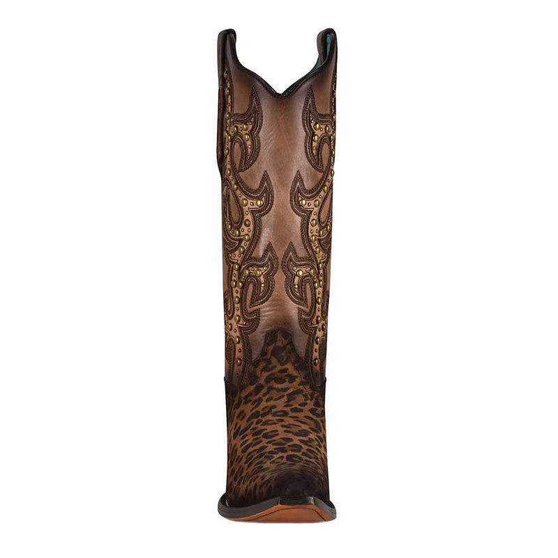 Corral Women's Leopard Snip Toe Cowgirl Boots