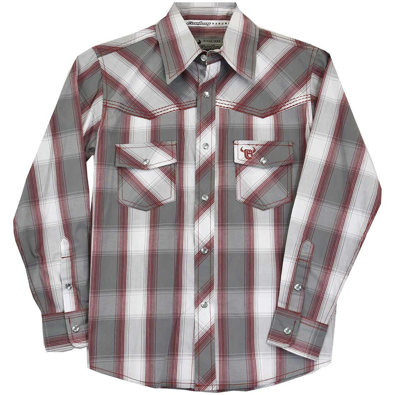 Cowboy Hardware Boys' Plaid Snap Shirt