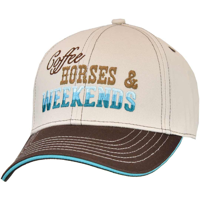 Cowgirl Hardware Women's Coffee, Horses & Weekends Cap