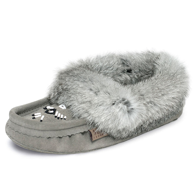 Laurentian Chief Women's Fur Trim Moccasin