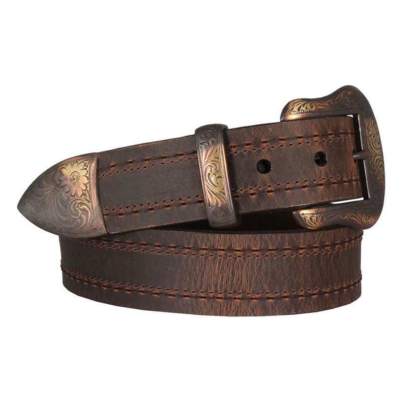 Lejon Men's Texico Distressed Leather Belt