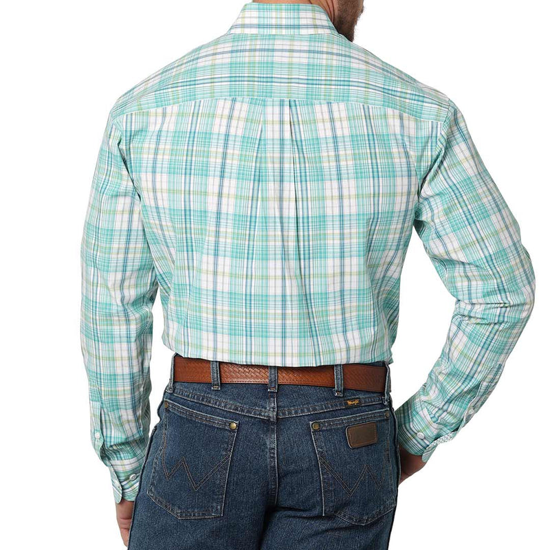 George Strait Men's Button-Down Plaid Shirt