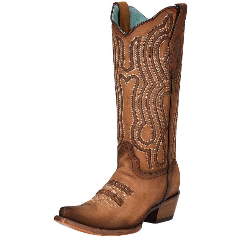 Corral Boot Co. Women's Leather Embroidered Cowgirl Boots