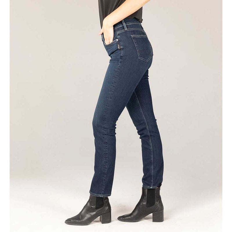Silver Jeans Women's Elyse Mid Rise Straight Leg Jeans