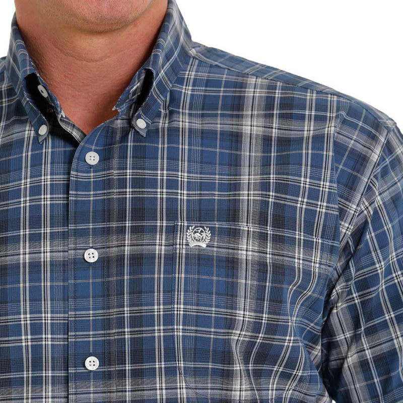 Cinch Men's Short Sleeve Plaid Button-Down Shirt