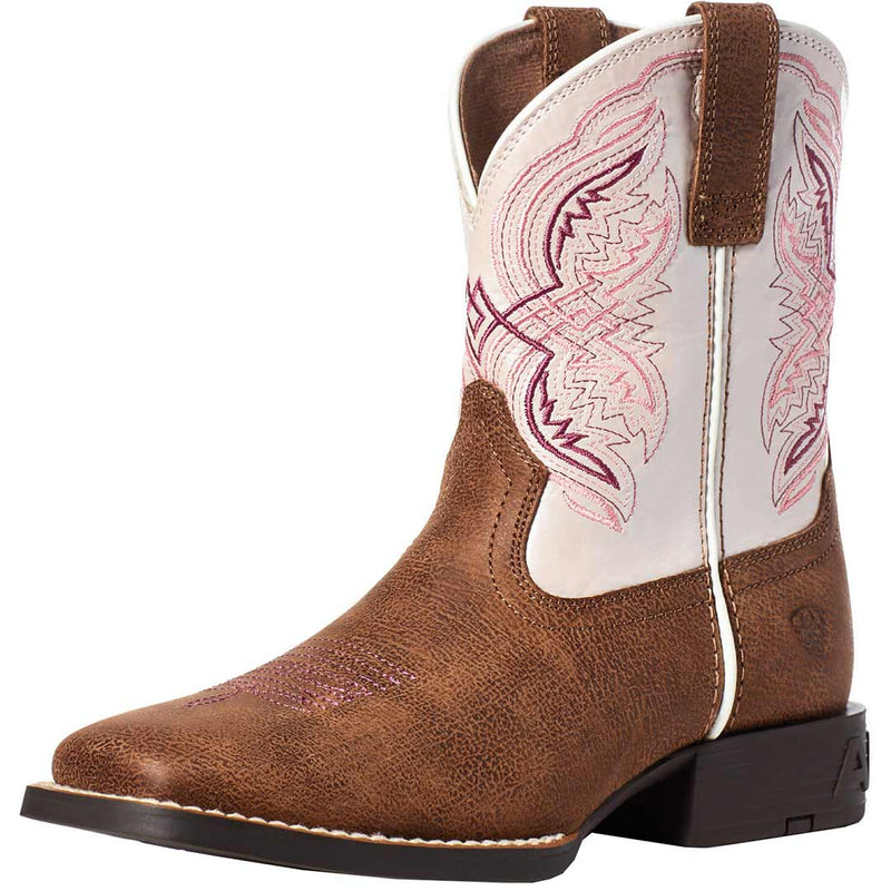 Ariat Youth Girls' Double Kicker Cowgirl Boots