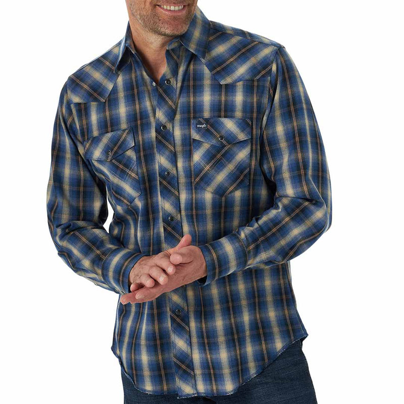 Wrangler Men's Premium Performance Plaid Work Shirt