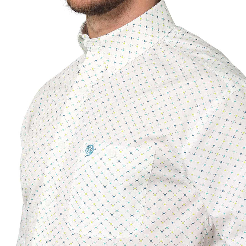 George Strait Men's Short Sleeve Button-Down Print Shirt