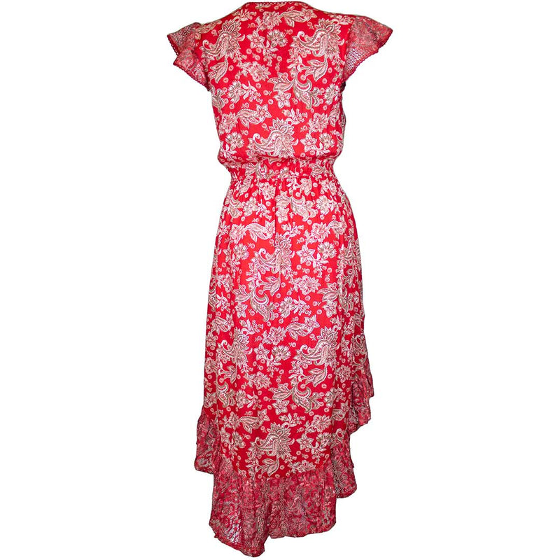 En/Kay Women's Floral Print Hi-Lo Dress