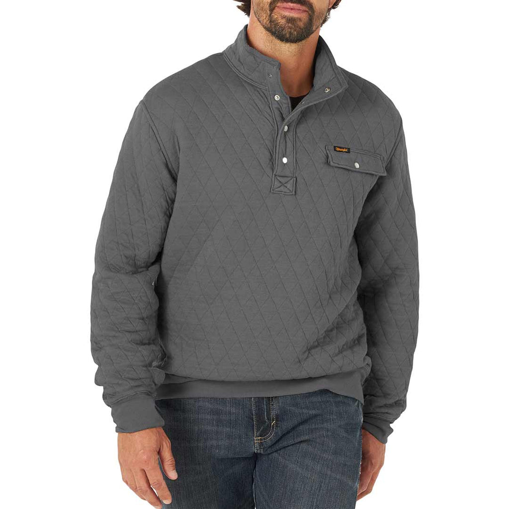 Wrangler Men's Quilted 1/4 Snap Pullover | Lammle's