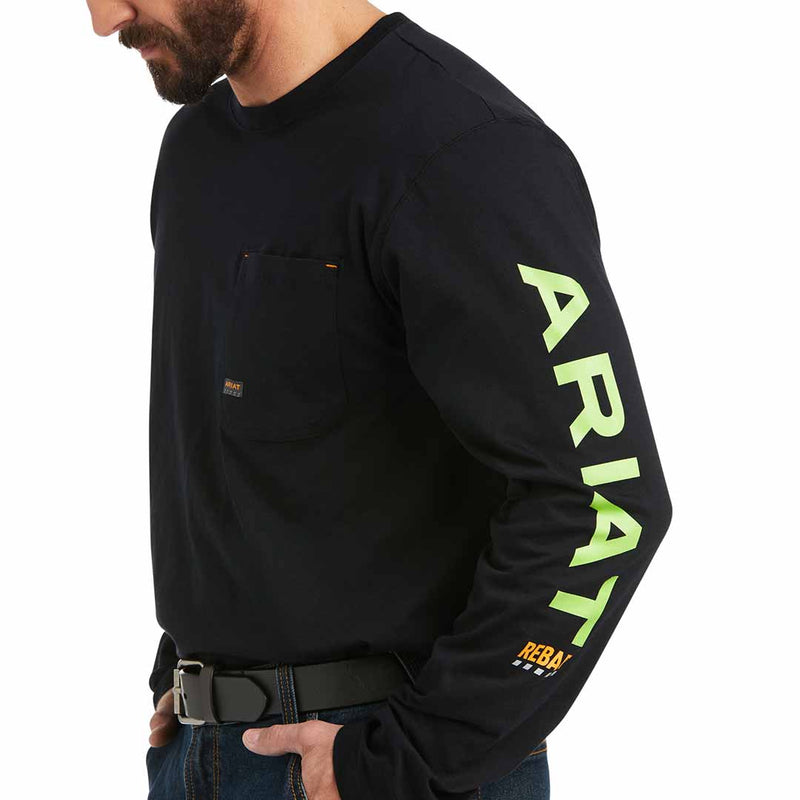 Ariat Men's Rebar Workman Logo Long Sleeve T-shirt