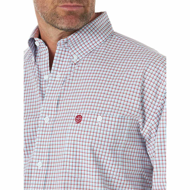 George Strait Men's Button-Down Plaid Shirt