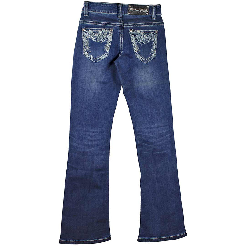 Rodeo Girl Embroidered Aztec Jeans