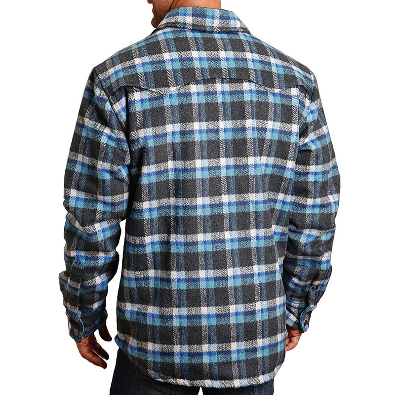 Stetson Men's Wool Plaid Shirt Jacket