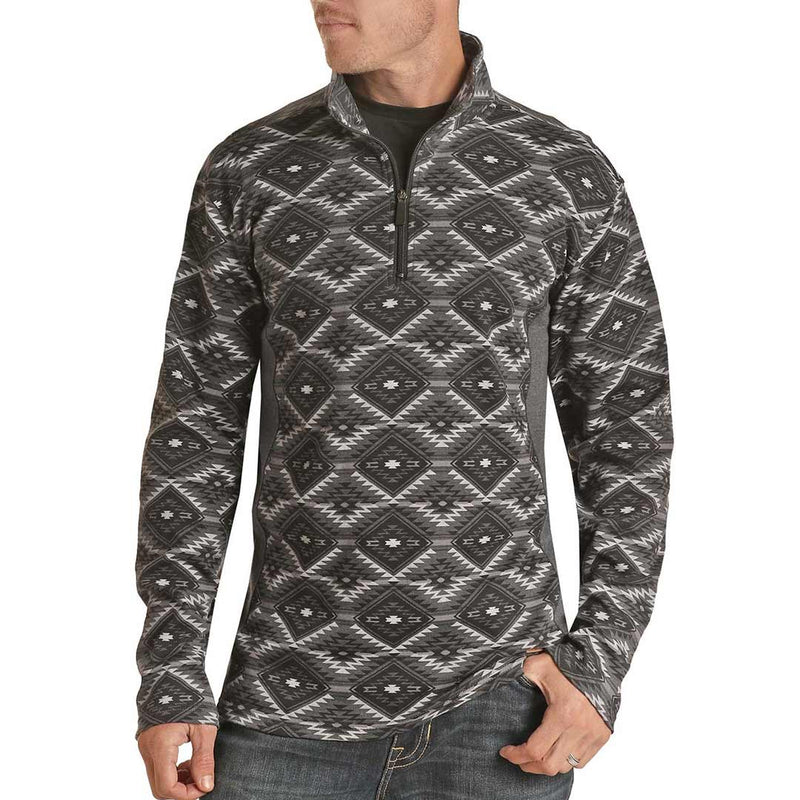 Powder River Outfitters Men's Aztec 1/4 Zip Pullover