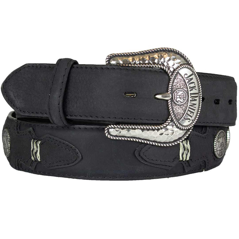 Jack Daniel's Men's Concho Leather Belt