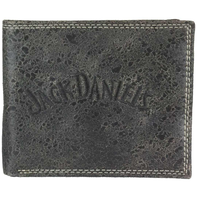 Jack Daniel's Men's Distressed Bifold Wallet