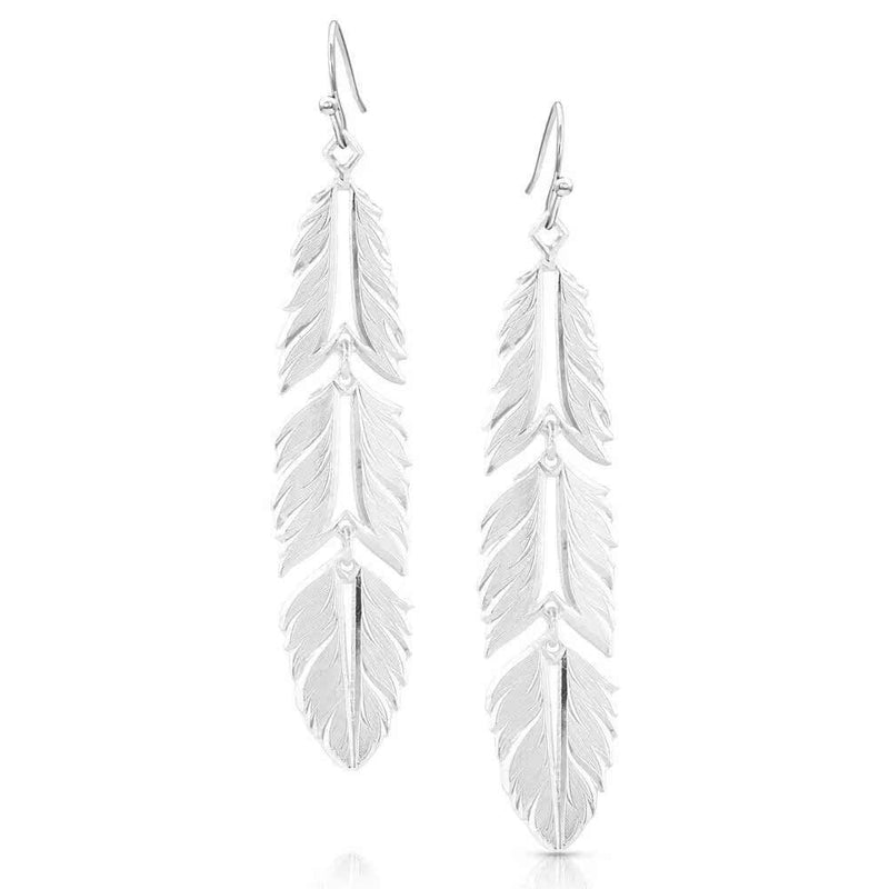 Montana Silversmiths Freedom Feather American Made Earrings