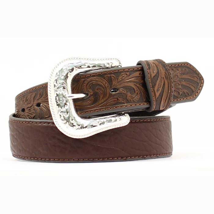 Nocona Men's Tooled Distressed Leather Belt | Lammle's