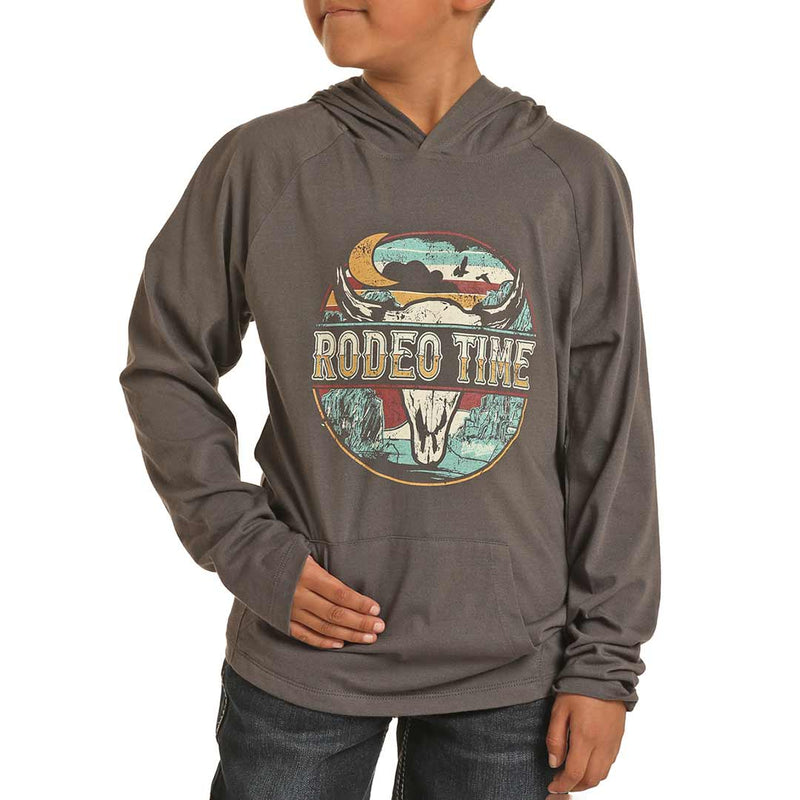 Rock & Roll Cowboy Boys' Dale Brisby Rodeo Time Graphic Hoodie
