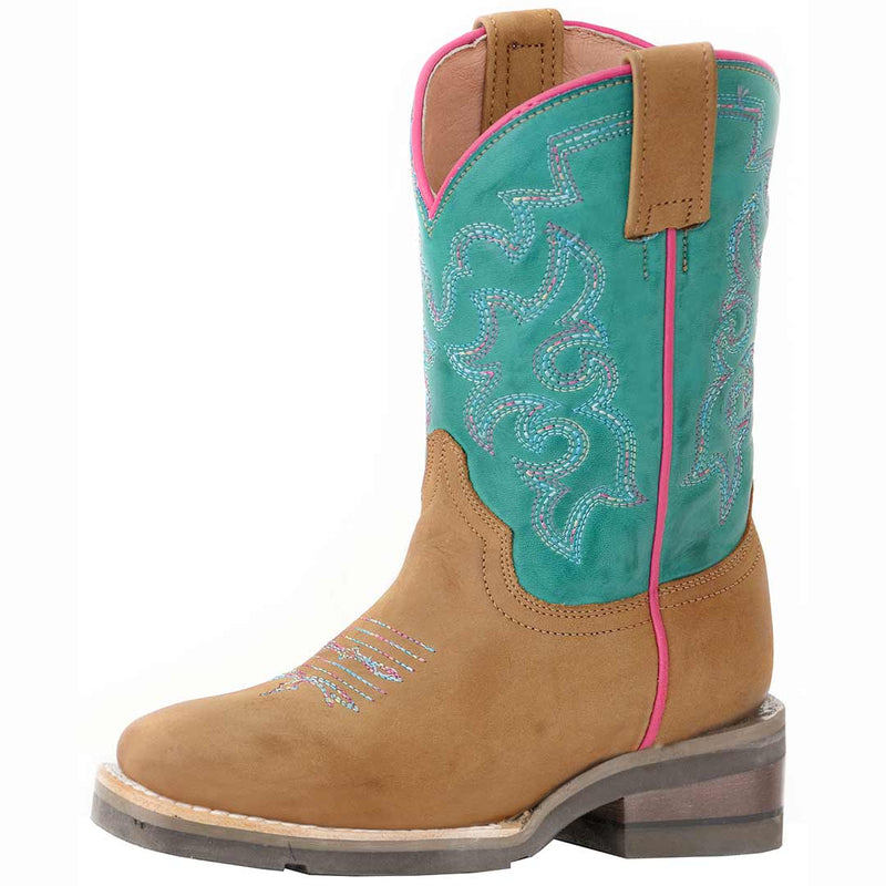 Roper Youth Girls' Turquoise Shaft Cowgirl Boots