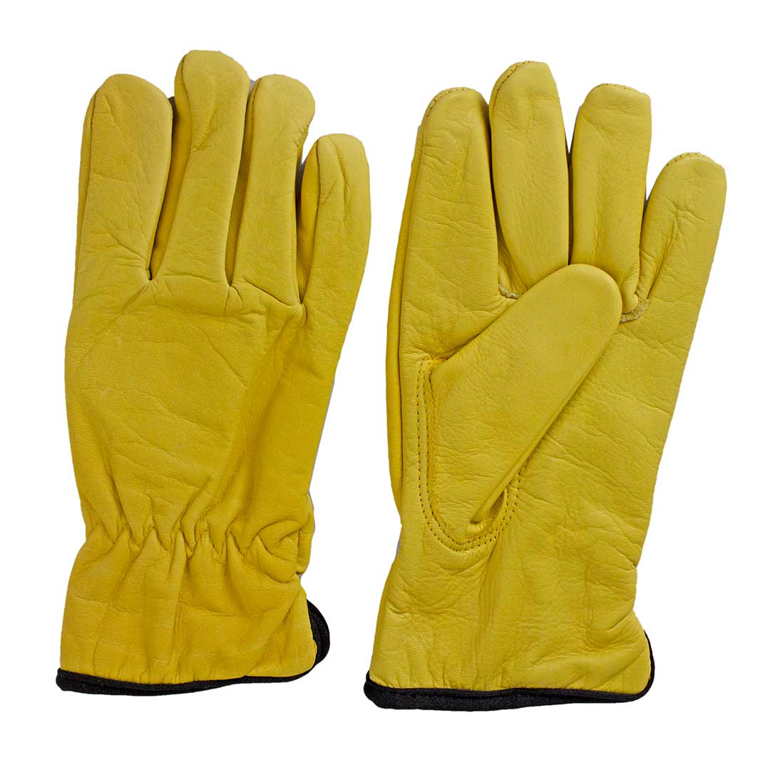 Hiems, Black Leather & Wool Gloves, In stock!