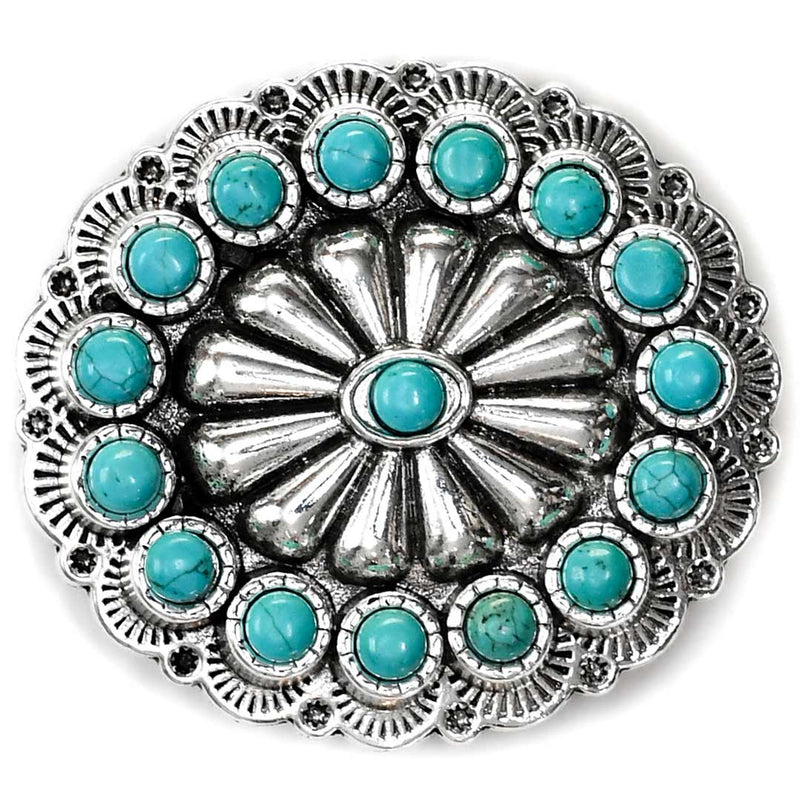 West & Co Jewelry Round Concho Belt Buckle