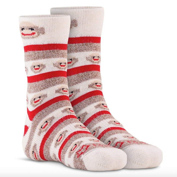 Kids' Fox River Monkey Stripe LW Crew Socks