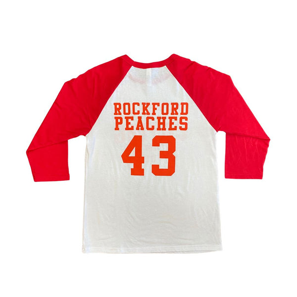 Unisex Teambrown Rockford Peaches AAGPBL Baseball Shirt