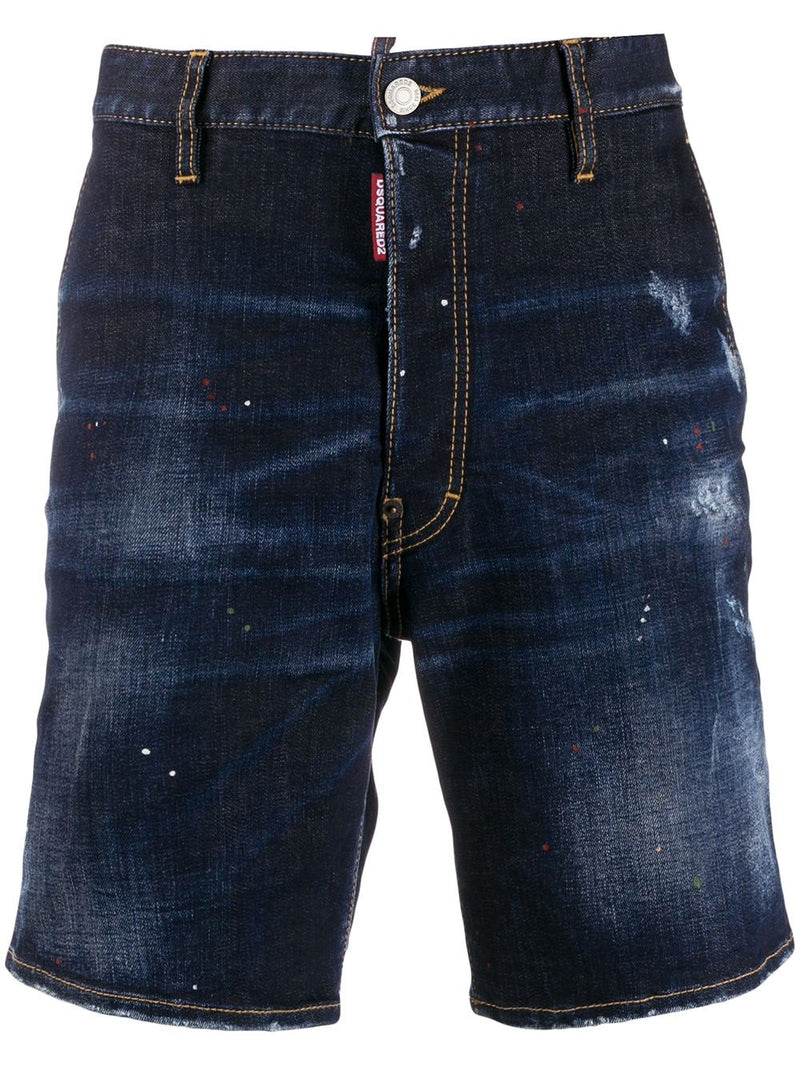 short en jean dsquared2